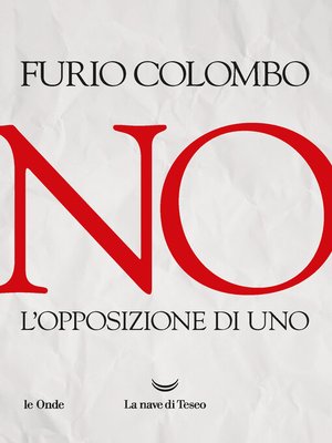 cover image of No. L'opposizione di uno
